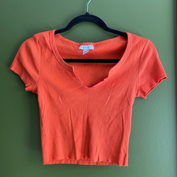 Orange topshop top